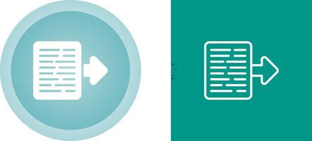 Document Export Vector Icon