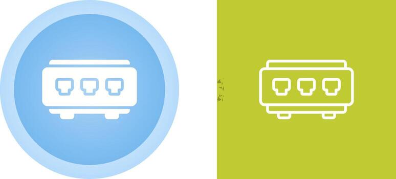 icono de vector de interruptor de red