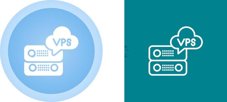 VPS Hosting Vector Icon