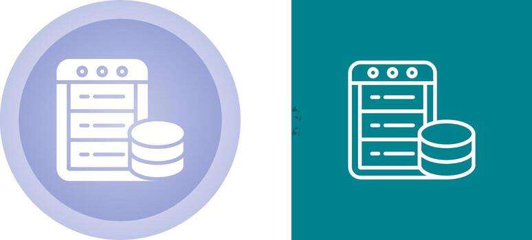 icono de vector de base de datos