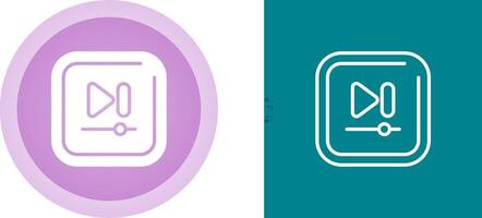 Video Next Track Square Vector icon