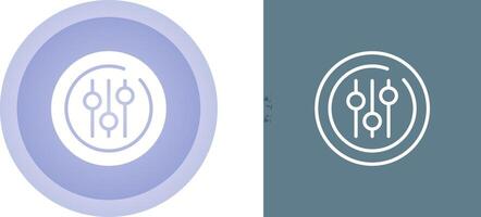 Audio Equalizer Circle Vector Icon