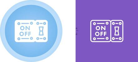 icono de vector de interruptor de luz