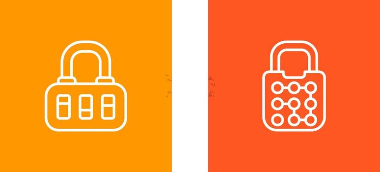icono de vector de bloqueo de patrón