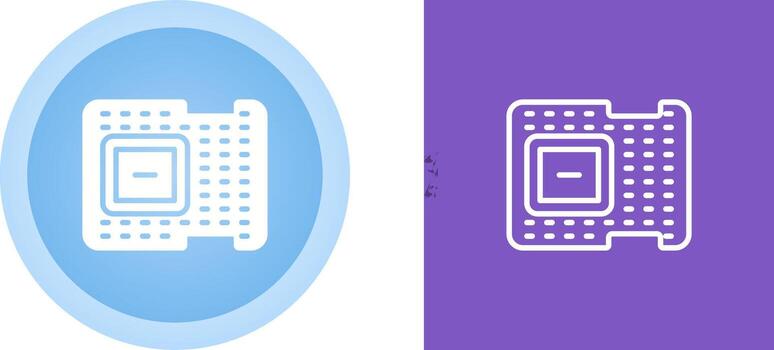 icono de vector de procesador