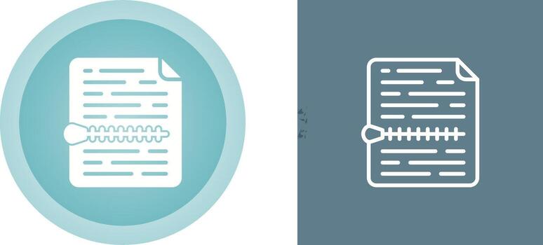 icono de vector de archivo zip