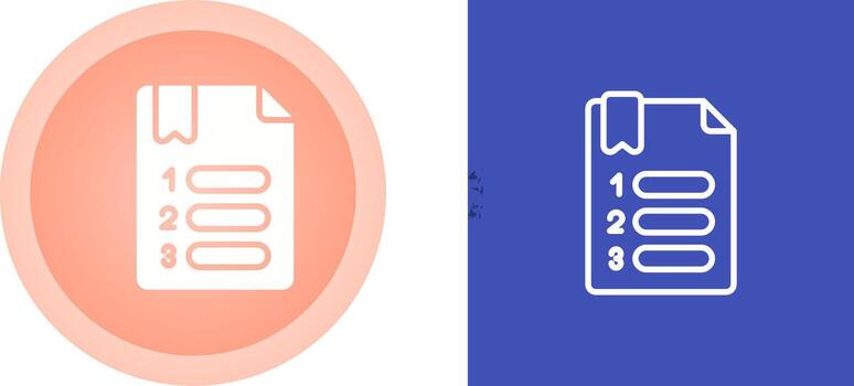 numerado vector icono