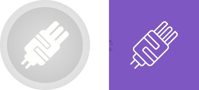 icono de vector de enchufe