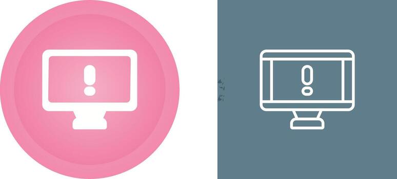 icono de vector de computadora