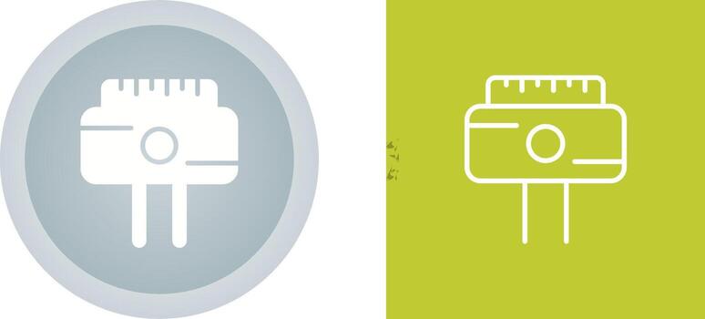 icono de vector de enchufe