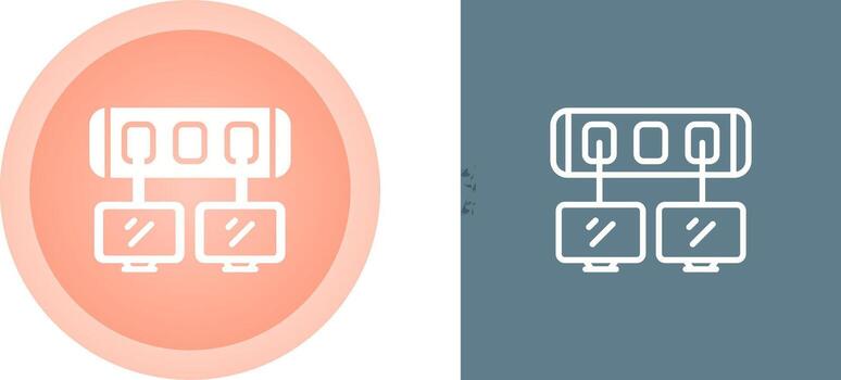 icono de vector de interruptor de red