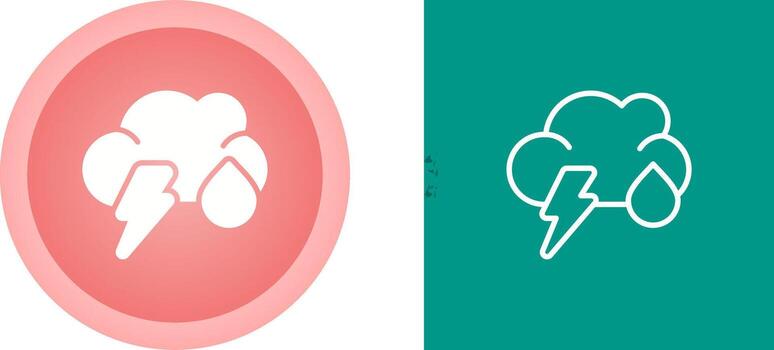 icono de vector de nube