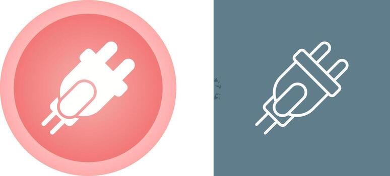icono de vector de enchufe