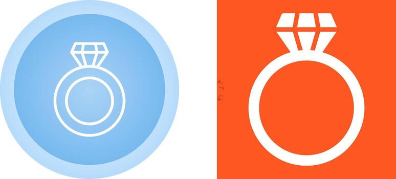 Diamond ring Vector Icon