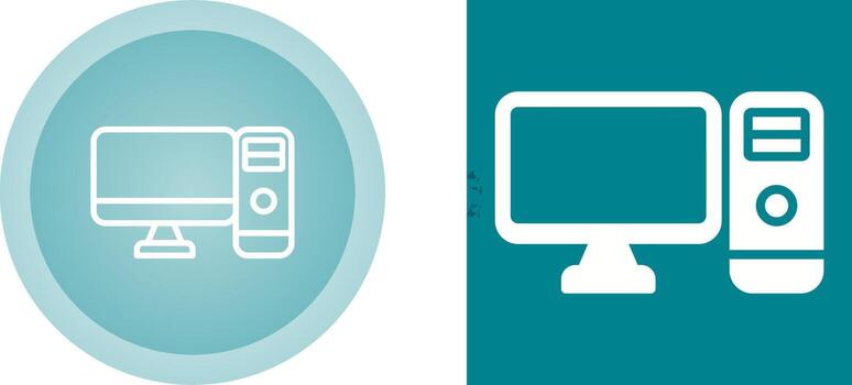 Computer Vector Icon