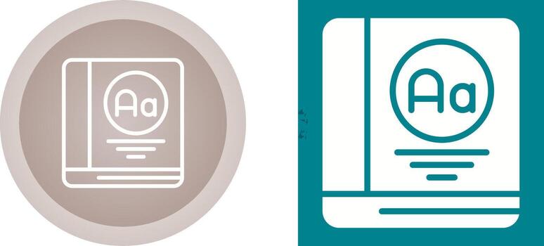 Dictionary Vector Icon