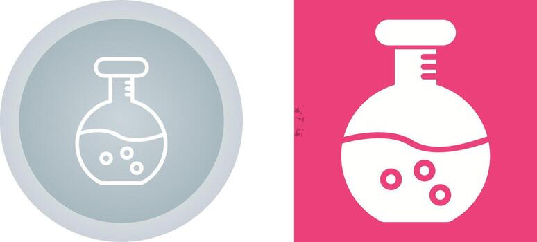 icono de vector de matraz