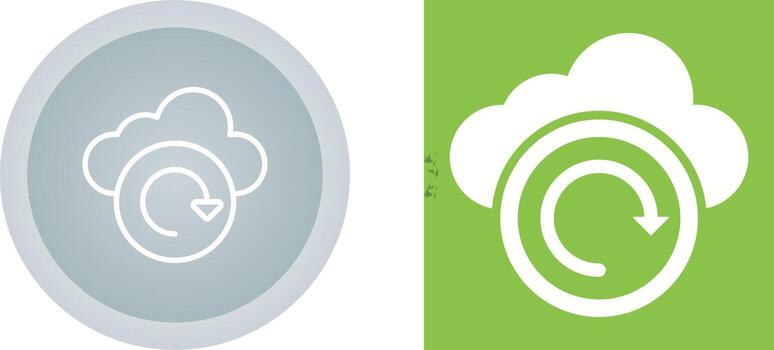 nube apoyo vector icono