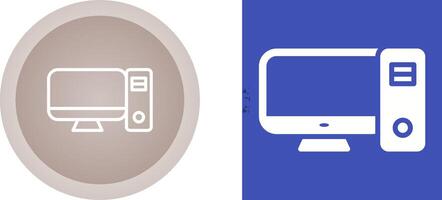 Desktop Computer Vector Icon