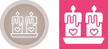 amor velas vector icono