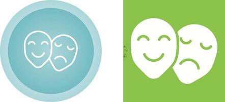 Theatre masks Vector Icon