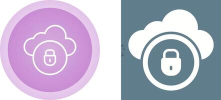 Cloud Security Vector Icon