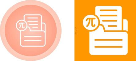 Document Insert Formula Vector Icon