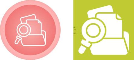 Folder with magnifying glass Vector Icon