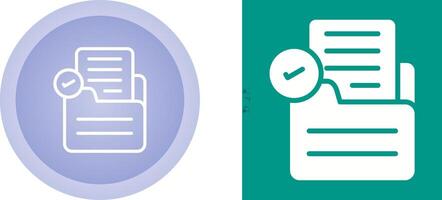 Document Check Vector Icon
