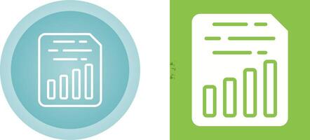 Document Insert Chart Vector Icon