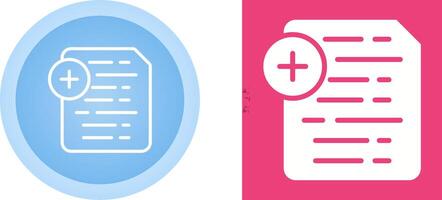 Document Insert Icon Vector Icon