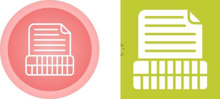 Document Insert Table Vector Icon