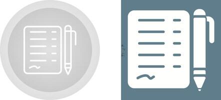 Document Signed Vector Icon