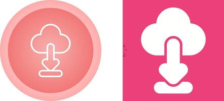 Cloud Download Vector Icon