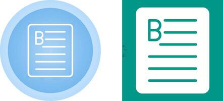 Document Bold Vector Icon