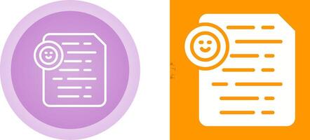Document Insert Emoji Vector Icon
