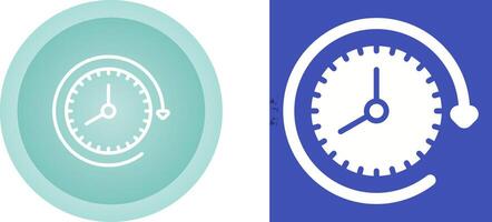 Clock with arrow Vector Icon