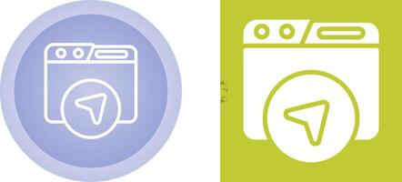 Website Navigation Vector Icon