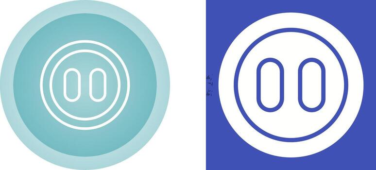 icono de vector de pausa
