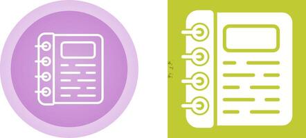 Spiral Notepad Vector Icon