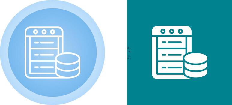 icono de vector de base de datos
