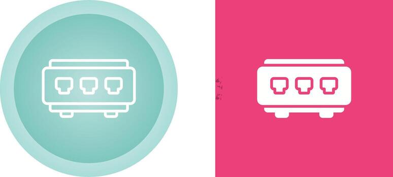 icono de vector de interruptor de red