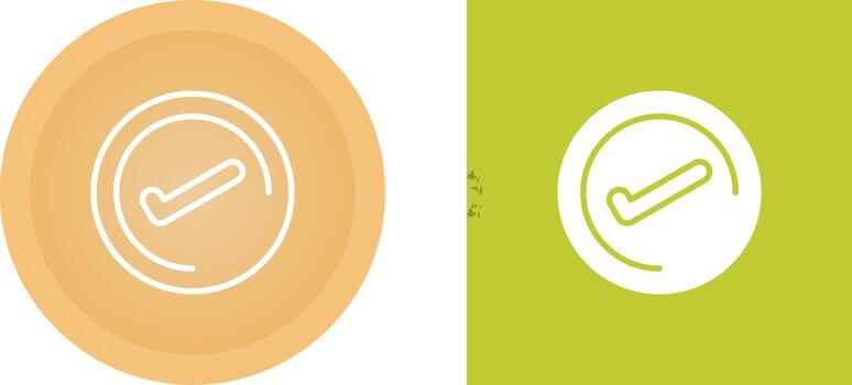 icono de vector de marca de verificación