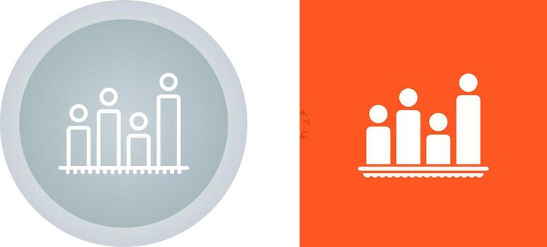 icono de vector de gráfico