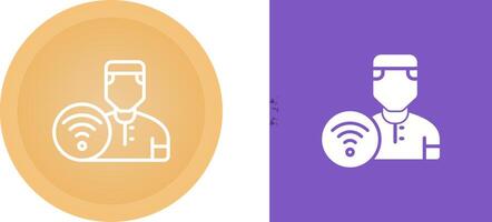 Wifi User Vector Icon