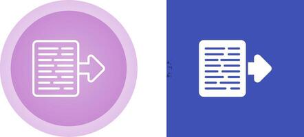 Document Export Vector Icon
