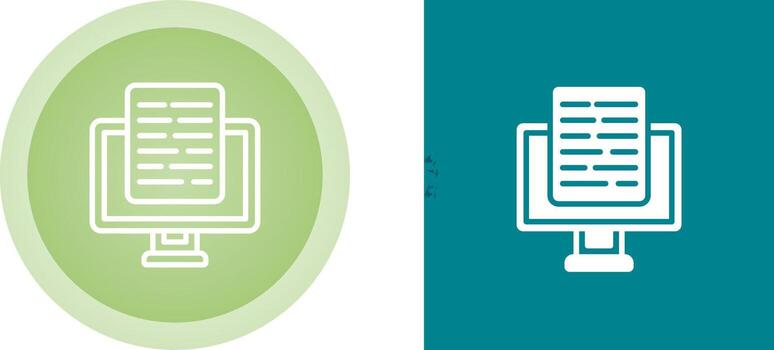 Document Presentation Vector Icon