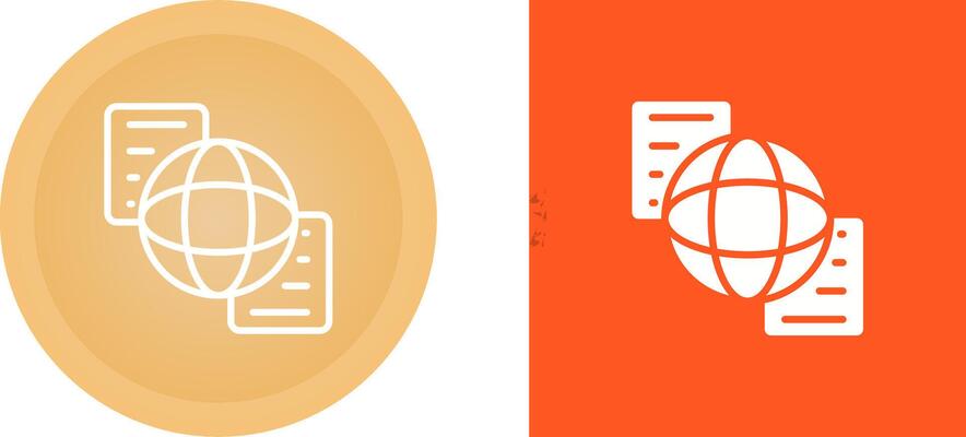 Document Sharing Vector Icon
