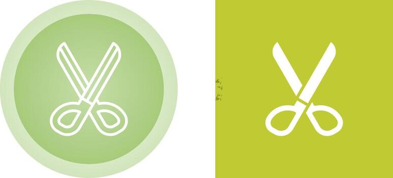 icono de vector de tijeras