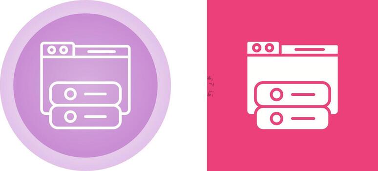 Windows Hosting Vector Icon